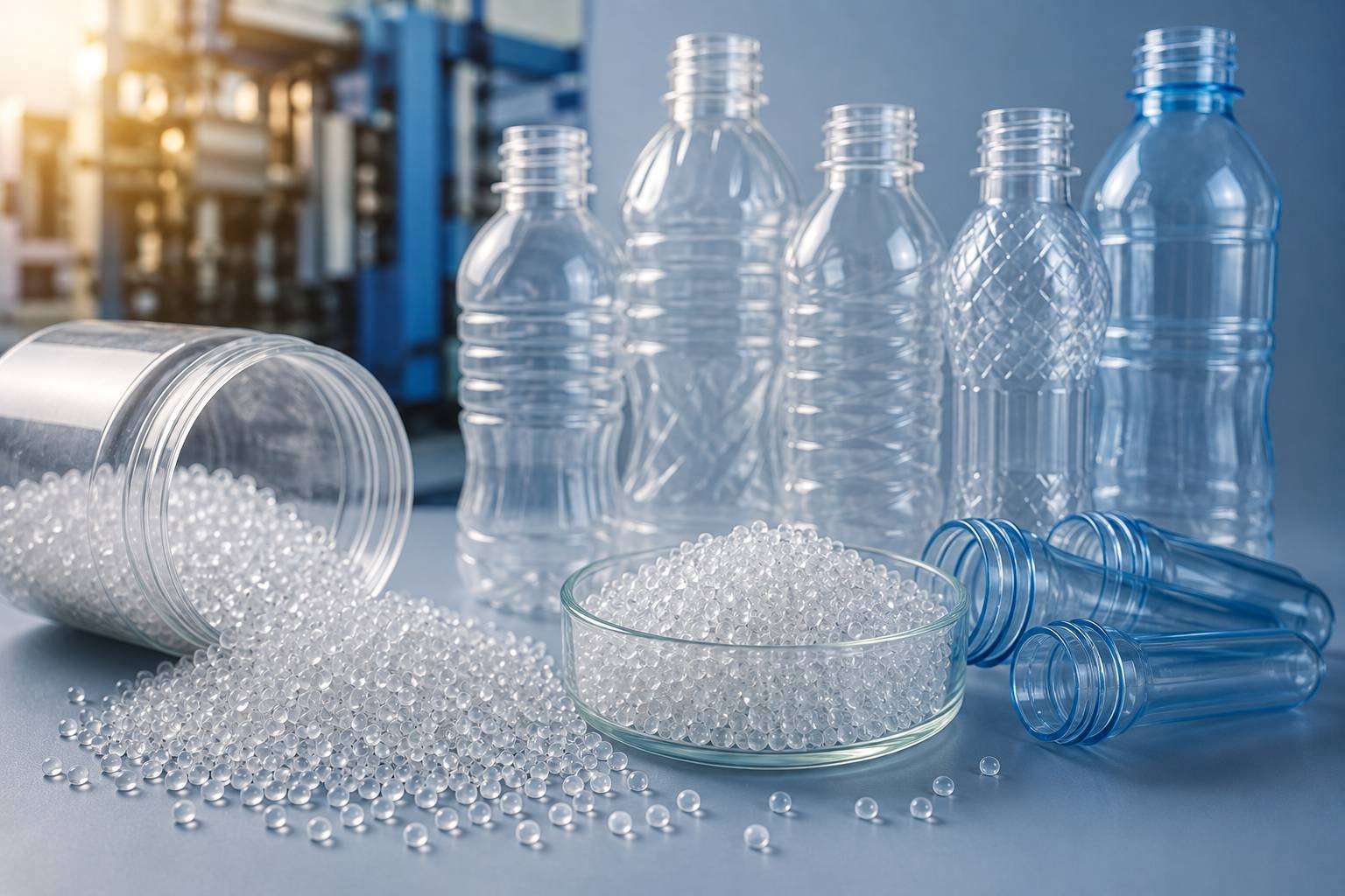 راهنمای جامع آشنایی با گرانول PET (PET Bottle Grade Resin)؛ ماده اولیه‌ای حیاتی در صنعت بسته‌بندی